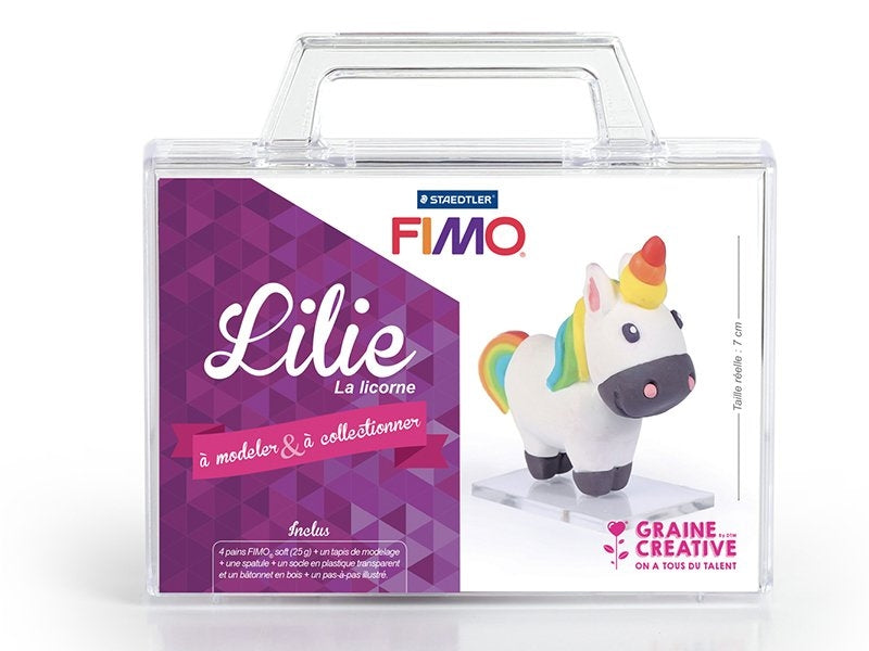 achat Kit Fimo - Malette Lilie la licorne - figurine à modeler