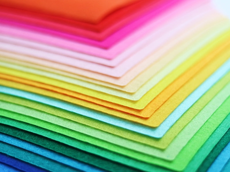achat Lot de 40 plaques de feutrine multicolores - 30 x 20 cm