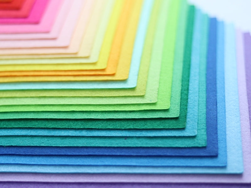 achat Lot de 40 plaques de feutrine multicolores - 30 x 20 cm