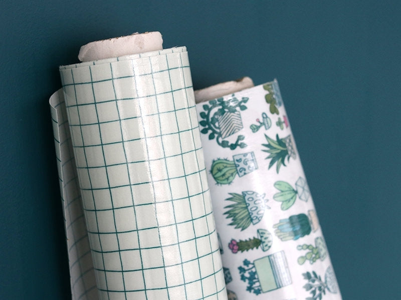 achat Toile enduite carreaux verts
