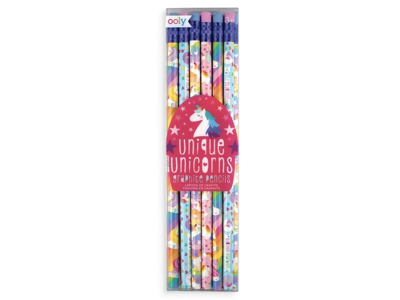 Achat Lot de 12 crayons à papier licornes - unique unicorns