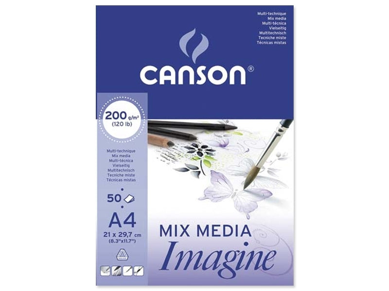 Achat Bloc papier Canson Imagine A4 - 200g/m²