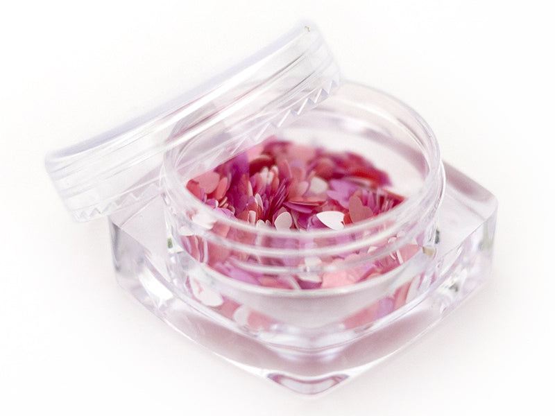 Achat Paillettes en forme de cœur - Nuances de rose