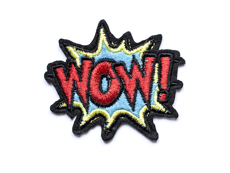 Achat Écusson thermocollant - "WOW !" onomatopée