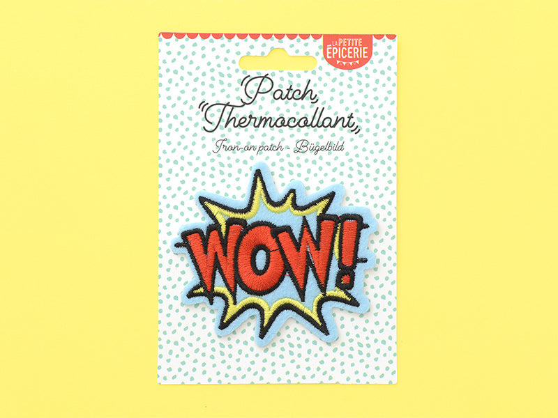 achat Écusson thermocollant - "WOW !" onomatopée