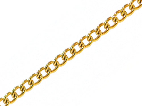 Achat Chaine gourmette 1mm couleur or x 20 cm