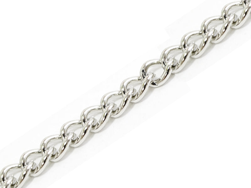 Achat Chaîne gourmette 3,7 mm couleur argent x 20 cm