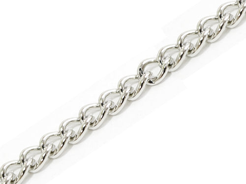 Achat Chaîne gourmette 3,7 mm couleur argent x 20 cm
