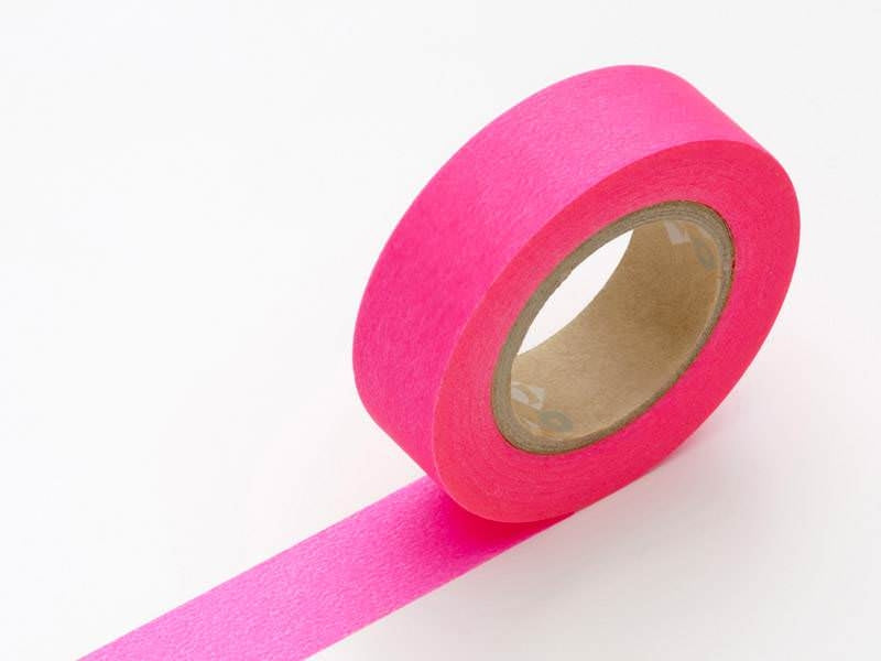 achat Masking tape uni - Rose Fluo