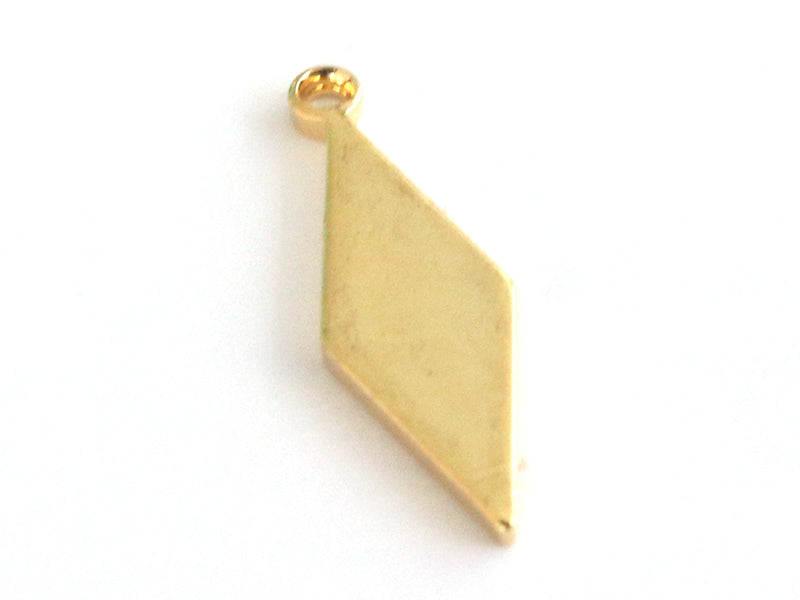 Achat Pendentif losange allongé - doré à l'or fin