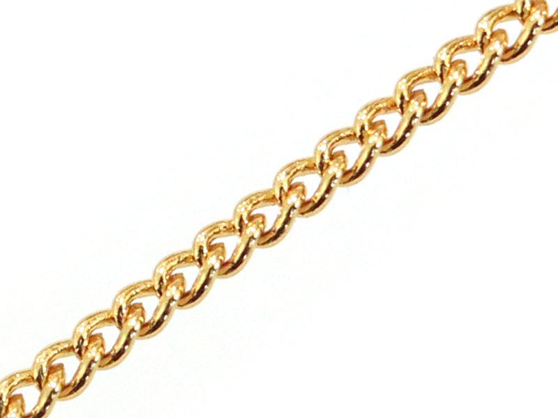 Achat Chaîne gourmette 2 mm - dorée à l'or fin 24 K x 20 cm