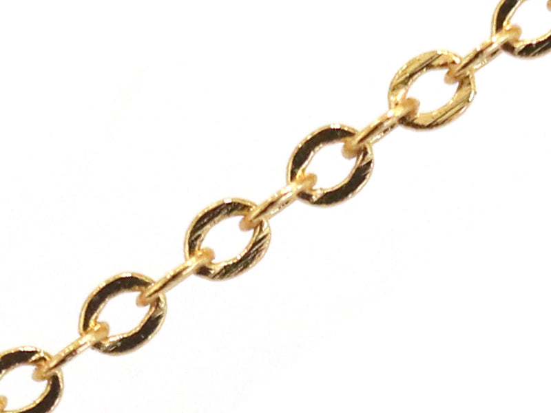 Achat Chaîne forçat 1,8 x 2 mm - doré à l'or fin 24 K x 20 cm