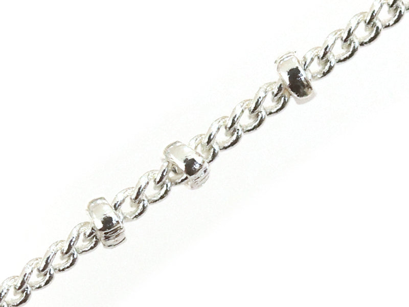 Achat Chaîne gourmette alternée 3 perles - flash argent 925 x 20 cm