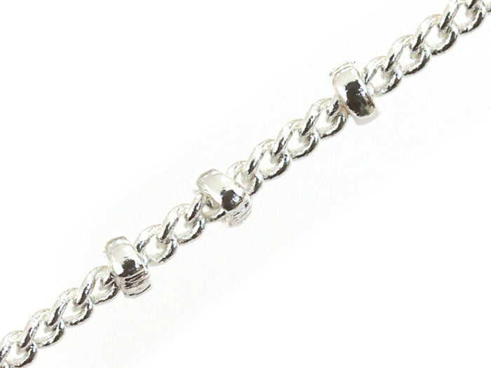 Achat Chaîne gourmette alternée 3 perles - flash argent 925 x 20 cm