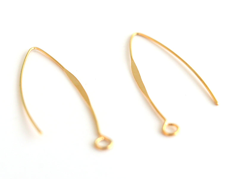 Achat Paire de boucles d'oreilles dormeuses avec anneau - dorée à l'or fin