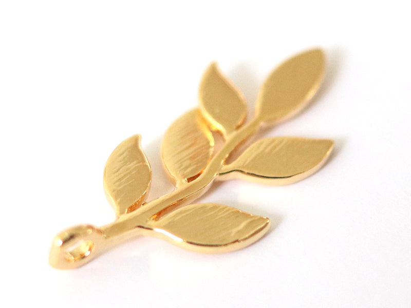 Achat Pendentif feuille - doré à l'or fin