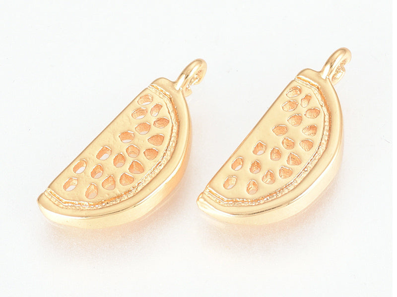 achat Pendentif pastèque  - doré à l'or fin