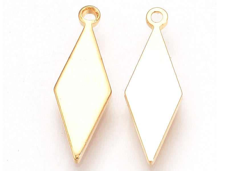 achat Pendentif losange allongé - doré à l'or fin