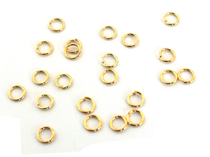 Achat 20 anneaux 2mm - dorés à l'or fin