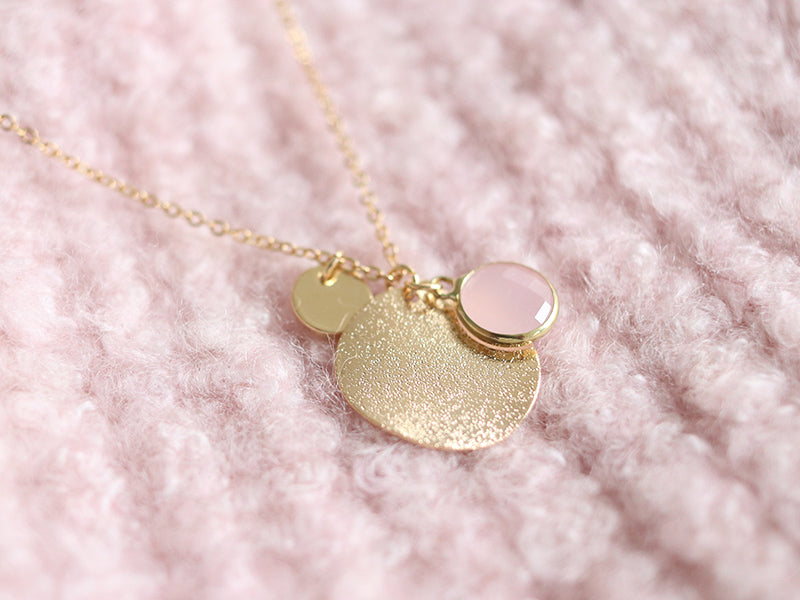 achat Pendentif sequin rond 8 mm - doré à l'or fin