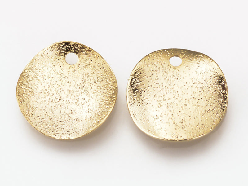 Achat Breloque pampille ronde 12 mm ondulée et martelée