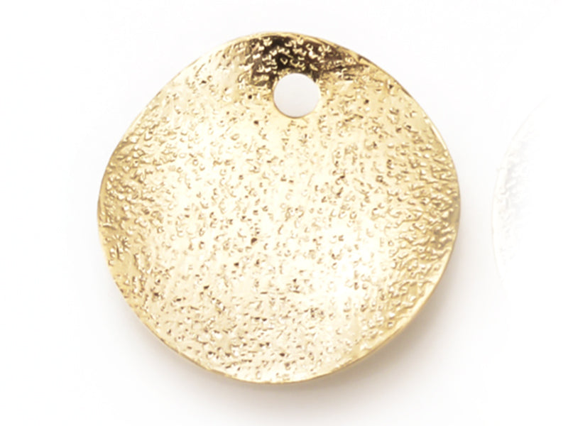 achat Breloque pampille ronde 12 mm ondulée et martelée