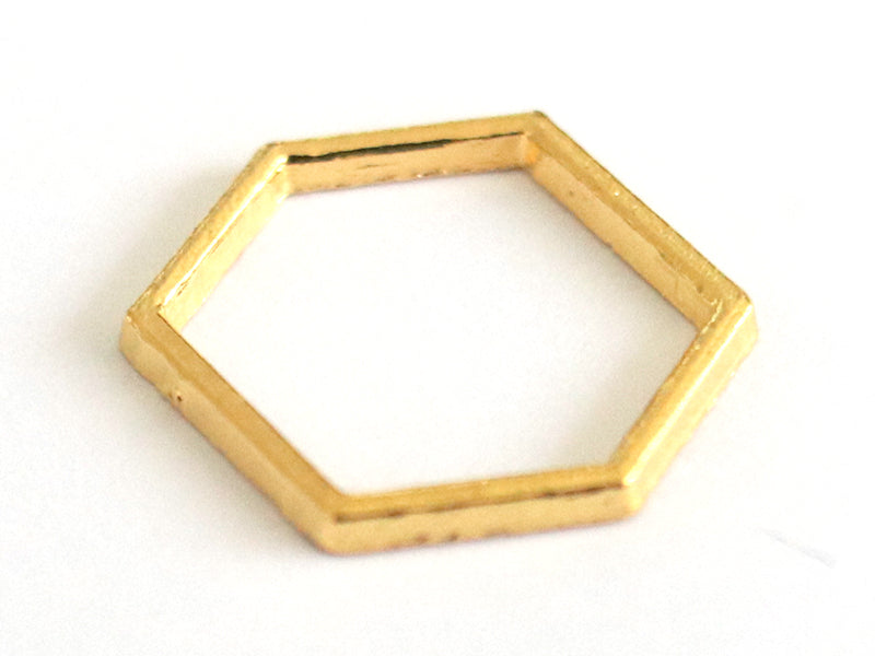 Achat Pendentif hexagonal - doré