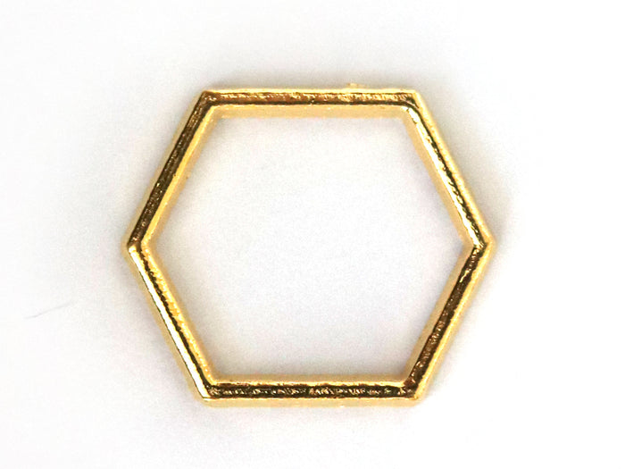Achat Pendentif hexagonal - doré