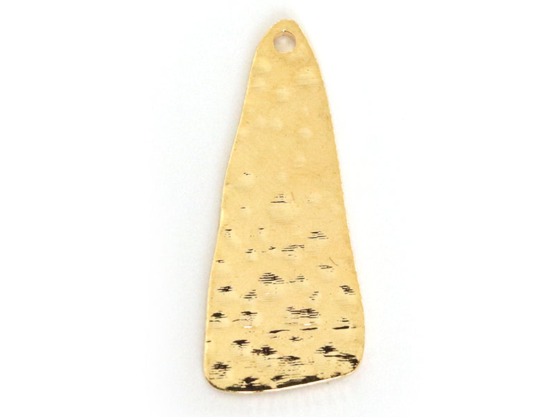 Achat Pendentif martelé triangulaire - doré à l'or fin 18K
