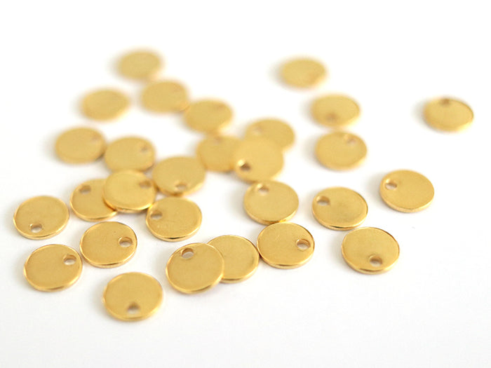 Achat Pendentif sequin rond 6mm