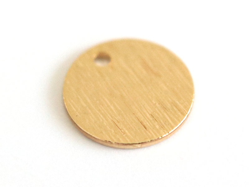 Achat Pendentif sequin 9mm - doré à l'or fin 18K
