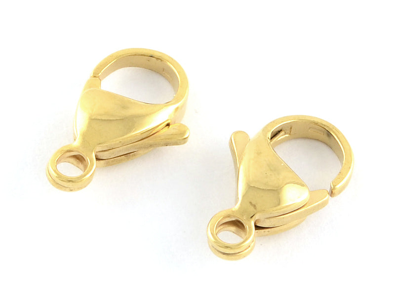 Achat Fermoir mousqueton 11mm - doré à l'or fin