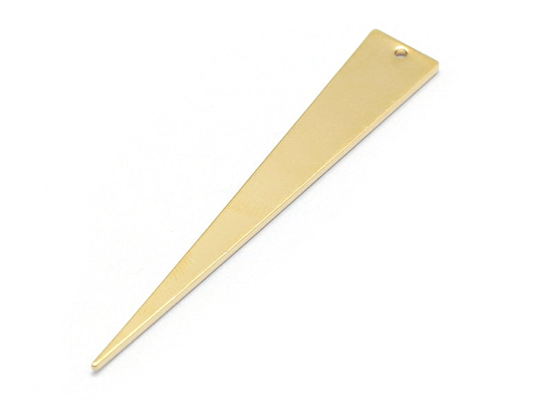Achat Long pendentif triangle - doré à l'or fin 18K