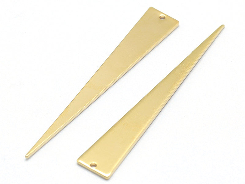 achat Long pendentif triangle - doré à l'or fin 18K