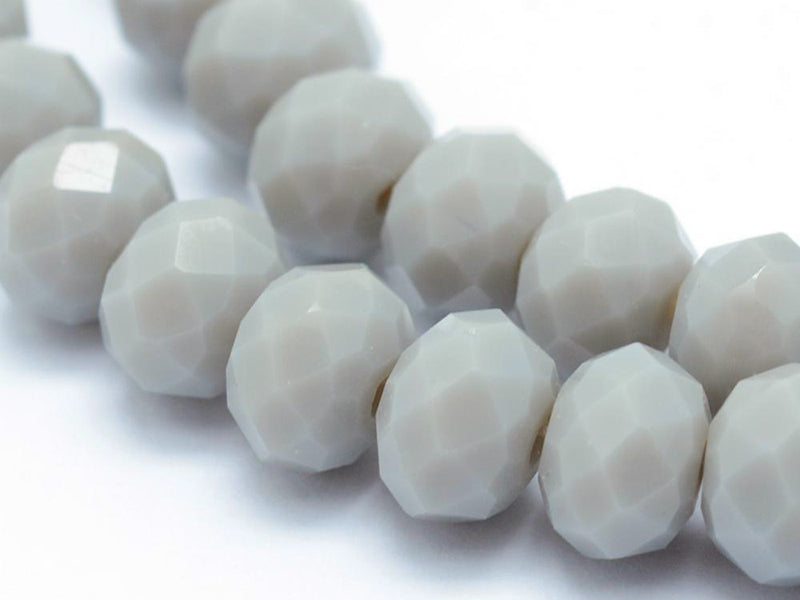 achat Lot de 50 perles à facettes en verre 8x6 mm - bleu et vert