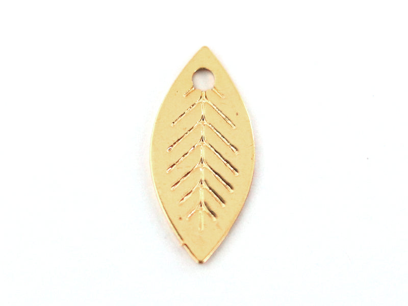 Achat Pendentif feuille - doré à l'or fin 24K