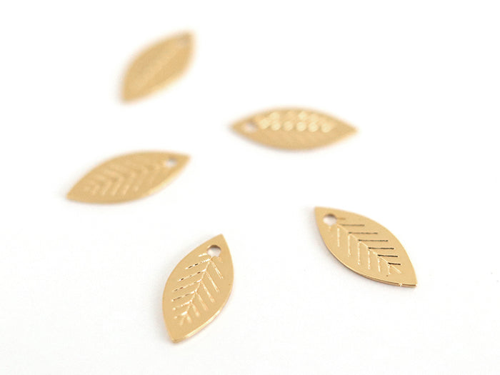 Achat Pendentif feuille - doré à l'or fin 24K