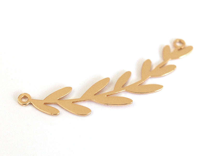 Achat Pendentif feuille de rameau - doré à l'or fin 24K