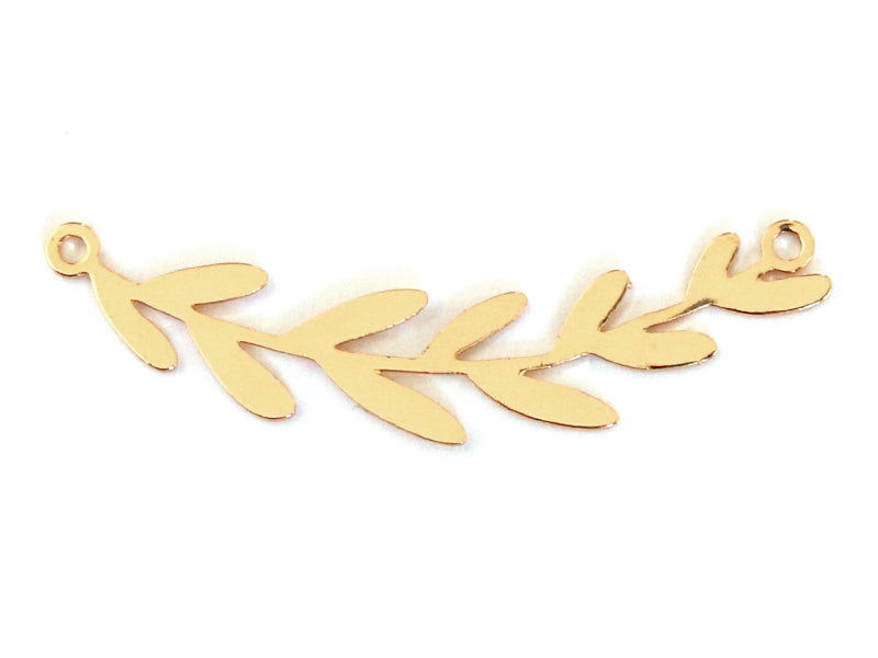 achat Pendentif feuille de rameau - doré à l'or fin 24K