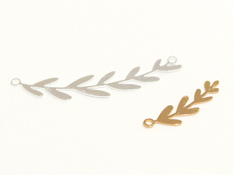 Achat Pendentif branche 8 feuilles - flash argent 925