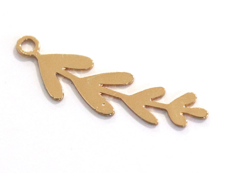 Achat Pendentif branche 8 feuilles - doré à l'or fin 24K