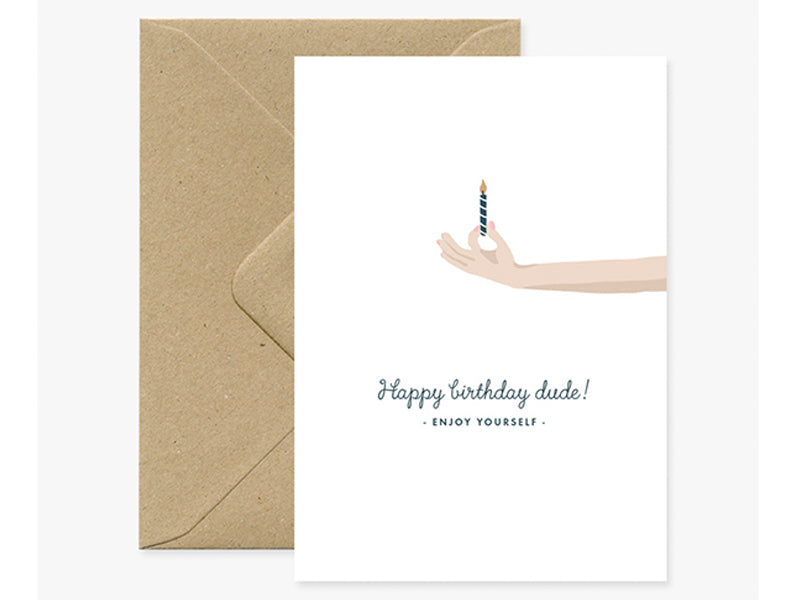 Achat Carte aquarelle - Happy birthday dude !  - ATWS