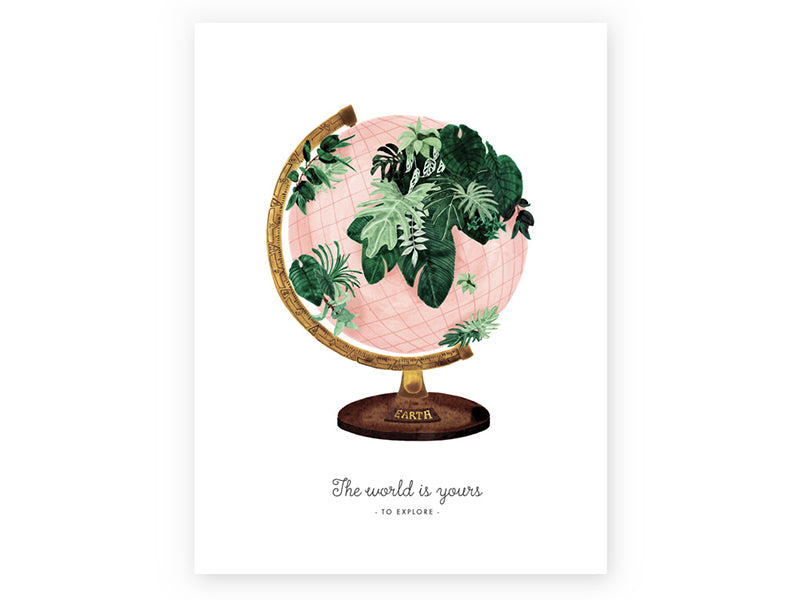 Achat Carte aquarelle - The world - ATWS
