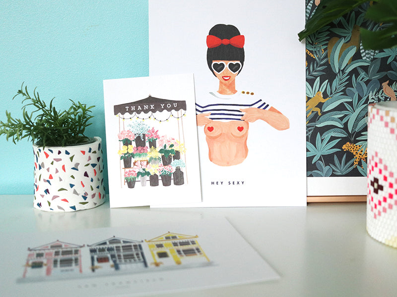 Achat Carte aquarelle - Hippie birthday - ATWS