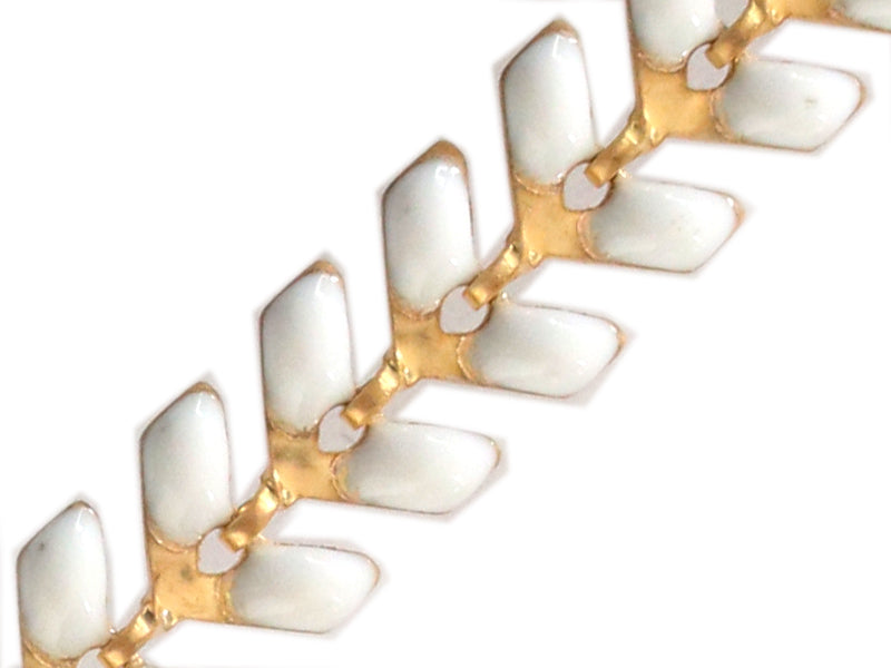 Achat Chaîne épi émaillée - blanc