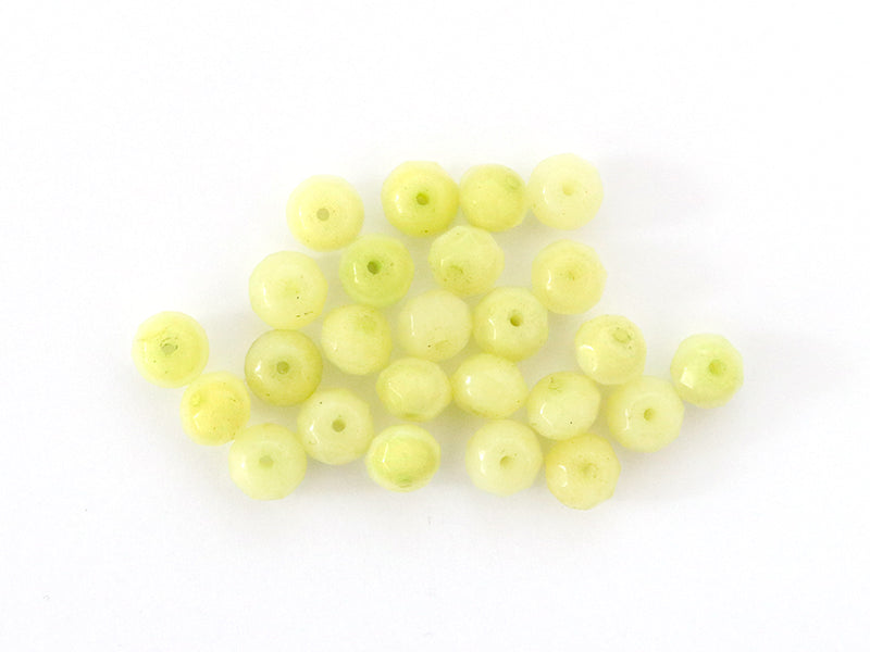 Achat Lot de 50 perles à facettes en verre 8x6 mm - vert clair