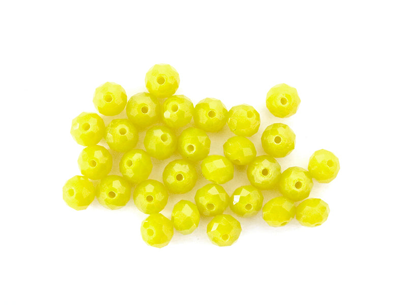 Achat Lot de 50 perles à facettes en verre 8x6 mm - poire