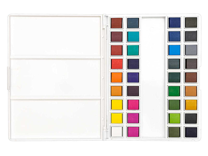 Achat Palette de 36 demi-godets d'aquarelle / Peinture à l'eau