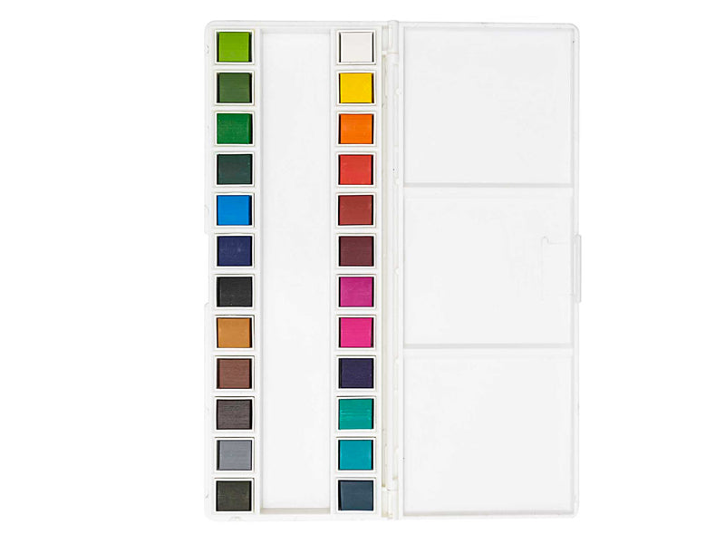 Achat Palette de 24 demi-godets d'aquarelle / Peinture à l'eau