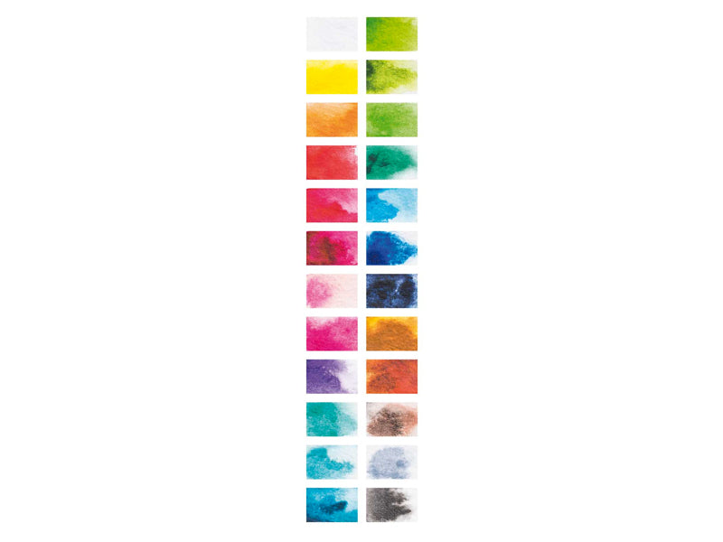 achat Palette de 24 demi-godets d'aquarelle / Peinture à l'eau